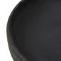 Preview: Aufsatzwaschbecken Grau und Schwarz Oval 59x40x14 cm Keramik