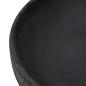 Preview: Aufsatzwaschbecken Grau und Schwarz Oval 59x40x14 cm Keramik