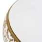 Preview: Aufsatzwaschbecken Weiß und Golden Oval 59x40x15 cm Keramik