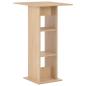 Preview: Bartisch Eichenbraun 60x60x110 cm