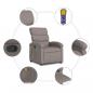 Preview: Massagesessel Taupe Stoff
