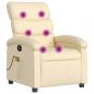 Preview: Massagesessel Creme Stoff