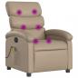 Preview: Massagesessel Cappuccino-Braun Kunstleder
