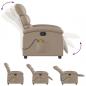 Preview: Massagesessel Cappuccino-Braun Kunstleder