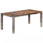 Preview: Esstisch Grau 180 x 90 x 76 cm Massivholz
