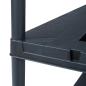 Preview: Lagerregale 2 Stk. Schwarz 220 kg 90 x 40 x 138 cm Kunststoff