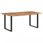 Preview: Esstisch 180×90×76 cm Massivholz Akazie