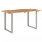 Preview: Esstisch 140×70×76 cm Akazie-Massivholz