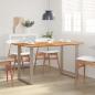 Preview: Esstisch 140×70×76 cm Akazie-Massivholz