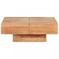 Preview: Couchtisch 80x80x28 cm Massivholz Akazie