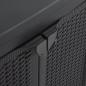 Preview: Gartenschrank Schwarz 65x45x88 cm PP Rattan-Optik