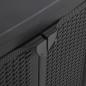 Preview: Gartenschrank Schwarz 65x45x88 cm PP Rattan-Optik