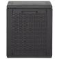 Preview: Garten-Aufbewahrungsbox 90 L Schwarz PP Rattan