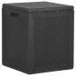 Preview: Garten-Aufbewahrungsbox 90 L Schwarz PP Rattan