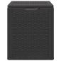 Preview: Garten-Aufbewahrungsbox 90 L Schwarz PP Rattan