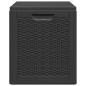 Preview: Garten-Aufbewahrungsbox 90 L Schwarz PP Rattan