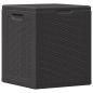 Preview: Garten-Aufbewahrungsbox 90 L Schwarz PP Rattan