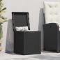 Preview: Garten-Aufbewahrungsbox 90 L Schwarz PP Rattan