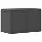 Preview: Garten-Aufbewahrungsbox 180 L Schwarz PP Rattan