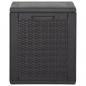 Preview: Garten-Aufbewahrungsbox 180 L Schwarz PP Rattan