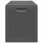 Preview: Garten-Aufbewahrungsbox 180 L Schwarz PP Rattan