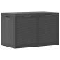 Preview: Garten-Aufbewahrungsbox 180 L Schwarz PP Rattan