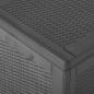 Preview: Garten-Aufbewahrungsbox 180 L Schwarz PP Rattan
