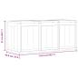 Preview: Garten-Aufbewahrungsbox 270 L Braun PP Rattan