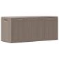 Preview: Garten-Aufbewahrungsbox 270 L Braun PP Rattan