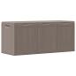 Preview: Garten-Aufbewahrungsbox 270 L Braun PP Rattan