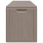 Preview: Garten-Aufbewahrungsbox 270 L Braun PP Rattan