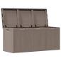 Preview: Garten-Aufbewahrungsbox 270 L Braun PP Rattan