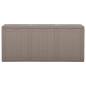 Preview: Garten-Aufbewahrungsbox 270 L Braun PP Rattan