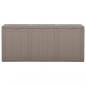 Preview: Garten-Aufbewahrungsbox 270 L Braun PP Rattan