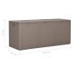 Preview: Garten-Aufbewahrungsbox 270 L Braun PP Rattan
