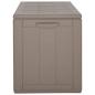 Preview: Garten-Aufbewahrungsbox 270 L Braun PP-Holzoptik