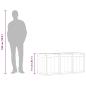 Preview: Garten-Aufbewahrungsbox 270 L Braun PP-Holzoptik