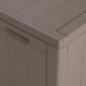 Preview: Garten-Aufbewahrungsbox 270 L Braun PP-Holzoptik