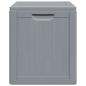 Preview: Garten-Aufbewahrungsbox 90 L Grau PP Rattan