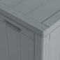 Preview: Garten-Aufbewahrungsbox 90 L Grau PP Rattan