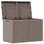 Preview: Garten-Aufbewahrungsbox 180 L Braun PP Rattan