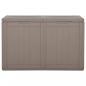 Preview: Garten-Aufbewahrungsbox 180 L Braun PP Rattan