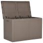 Preview: Garten-Aufbewahrungsbox 180 L Braun PP Rattan