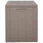Preview: Garten-Aufbewahrungsbox 180 L Braun PP Rattan