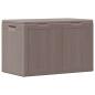Preview: Garten-Aufbewahrungsbox 180 L Braun PP-Holzoptik
