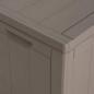 Preview: Garten-Aufbewahrungsbox 180 L Braun PP-Holzoptik