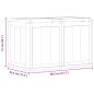 Preview: Garten-Aufbewahrungsbox 180 L Braun PP-Holzoptik