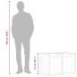 Preview: Garten-Aufbewahrungsbox 180 L Braun PP-Holzoptik