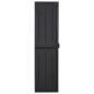 Preview: Gartenschrank Schwarz 65x45x172 cm PP Rattan