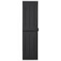 Preview: Gartenschrank Schwarz 65x45x172 cm PP Rattan